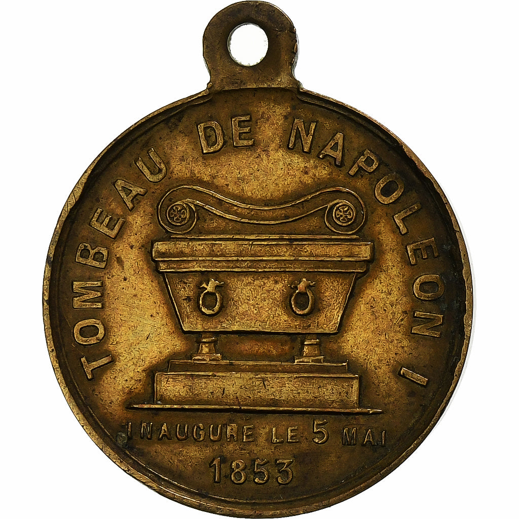 France, Medal, Inauguration du Tombeau de Napoléon Ier, 1853, Copper, EF(40-45)