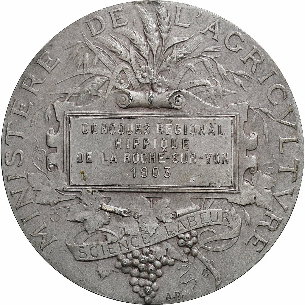 Frankreich, Medaille, Concours Régional Hippique de La Roche-sur-Yon, 1903