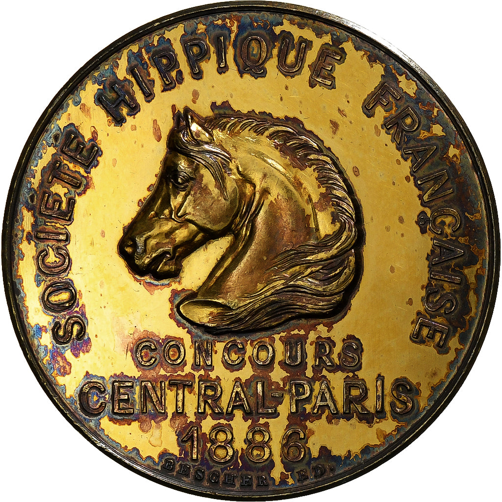 Francia, medaglia, Société Hippique Française, Concours Central-Paris, 1886