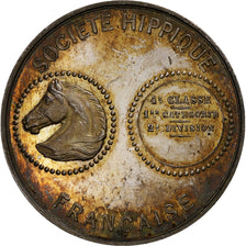Frankrijk, Medaille, Société Hippique Française, Nantes, 1876, Zilver, UNC-