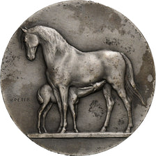France, Medal, Concours Central Hippique de Paris, 1929, Silver, V. Peter