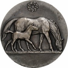 France, Medal, Concours Central Hippique de Paris, 1938, Silver, Bouchard