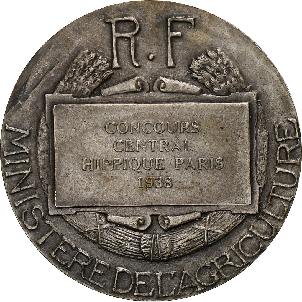 França, medalha, Concours Central Hippique de Paris, 1938, Prata, Bouchard