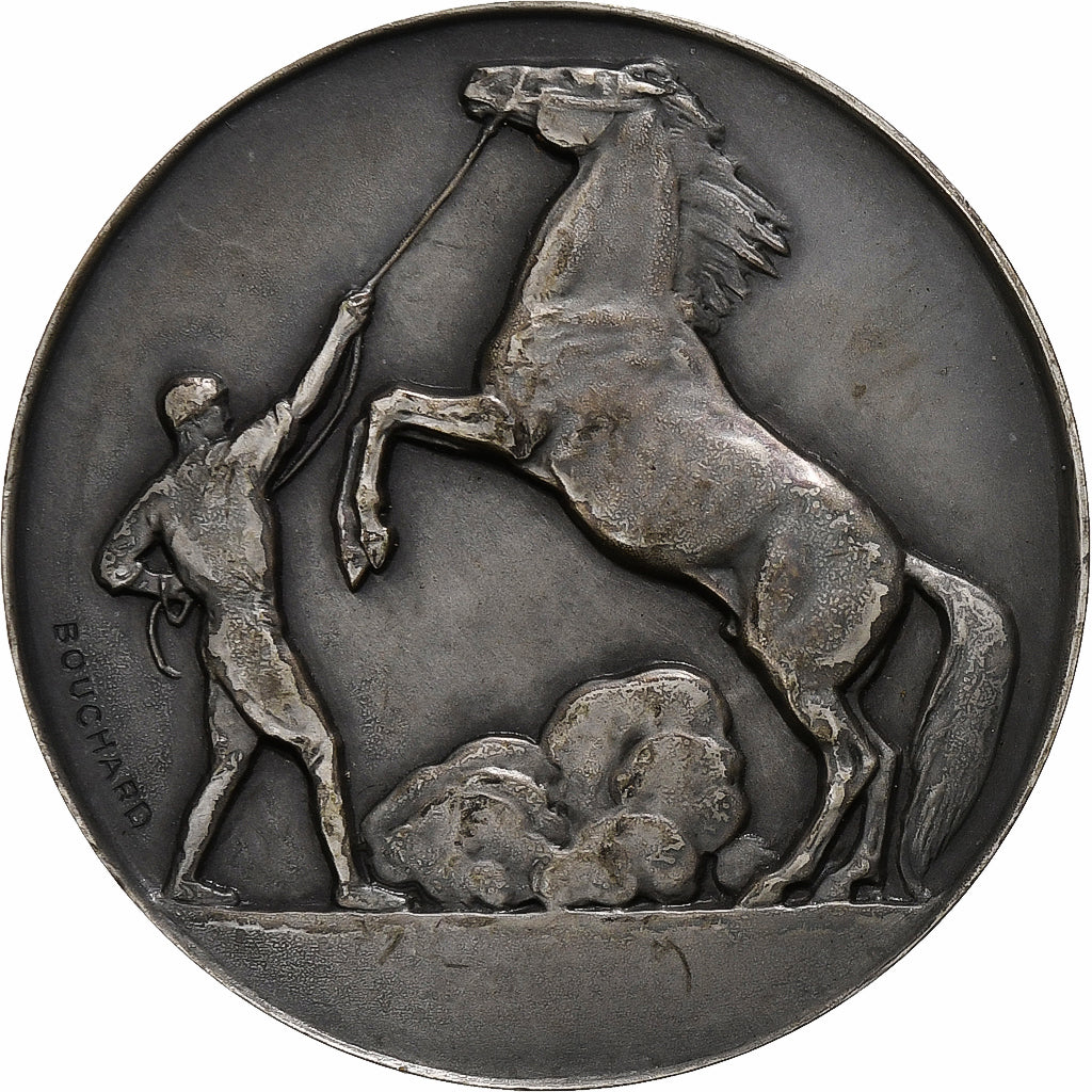 France, Medal, Concours Central Hippique de Paris, 1936, Silver, Bouchard