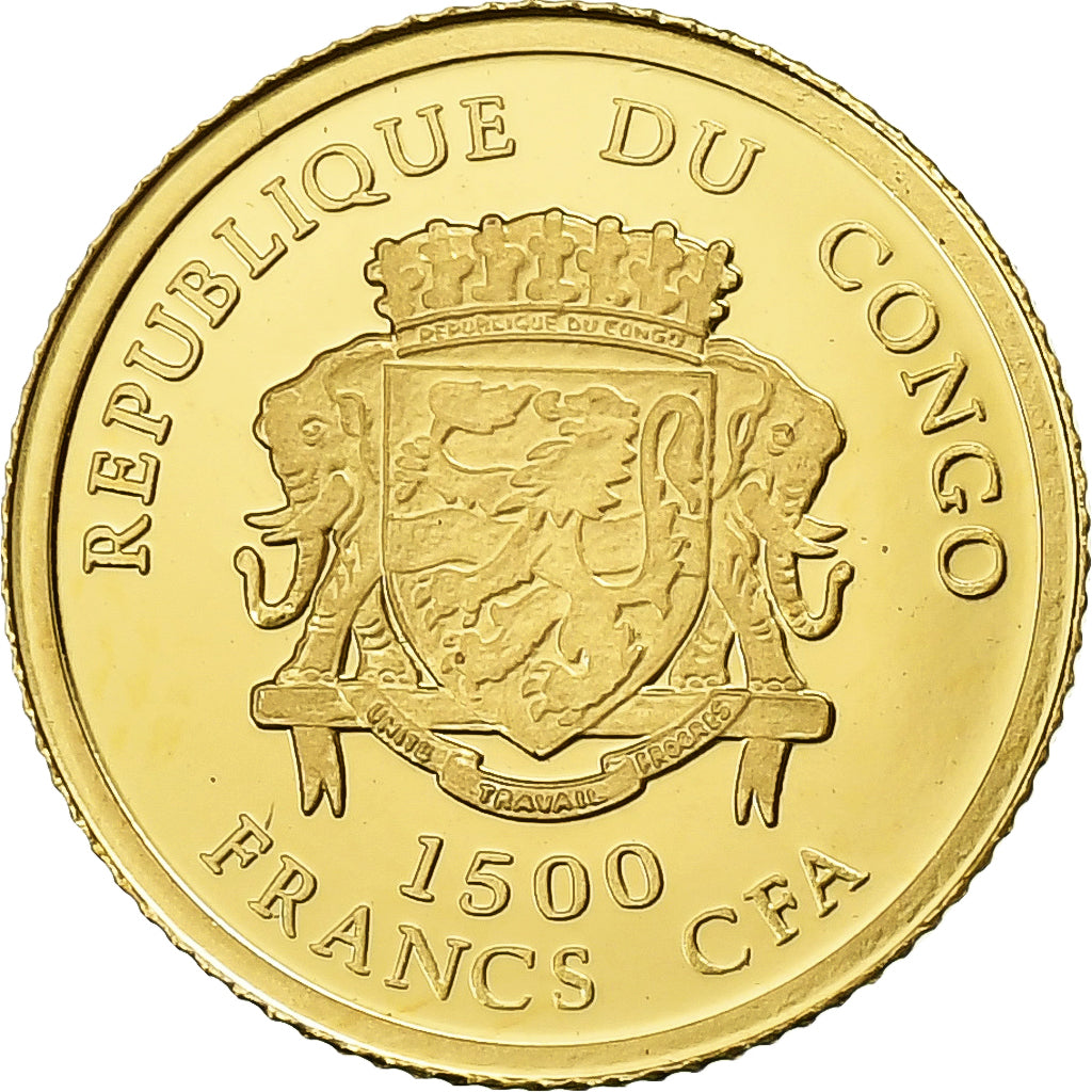 CONGO, DEMOCRATIC REPUBLIC, 1500 Francs CFA, Napoléon Bonaparte, 2007, BE
