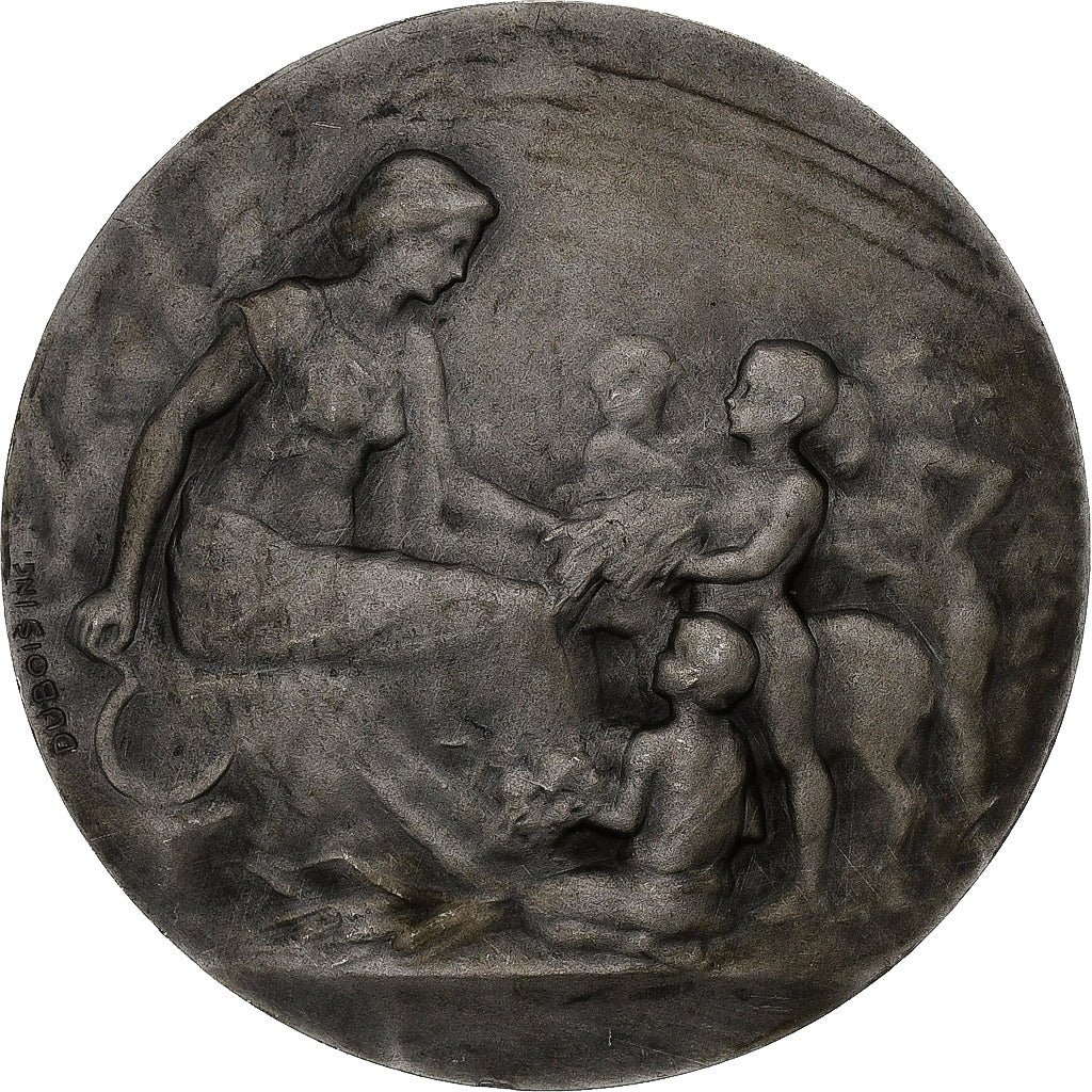 France, Medal, Offerte par Mr Declémy, Silvered bronze, Dubois, MS(63)