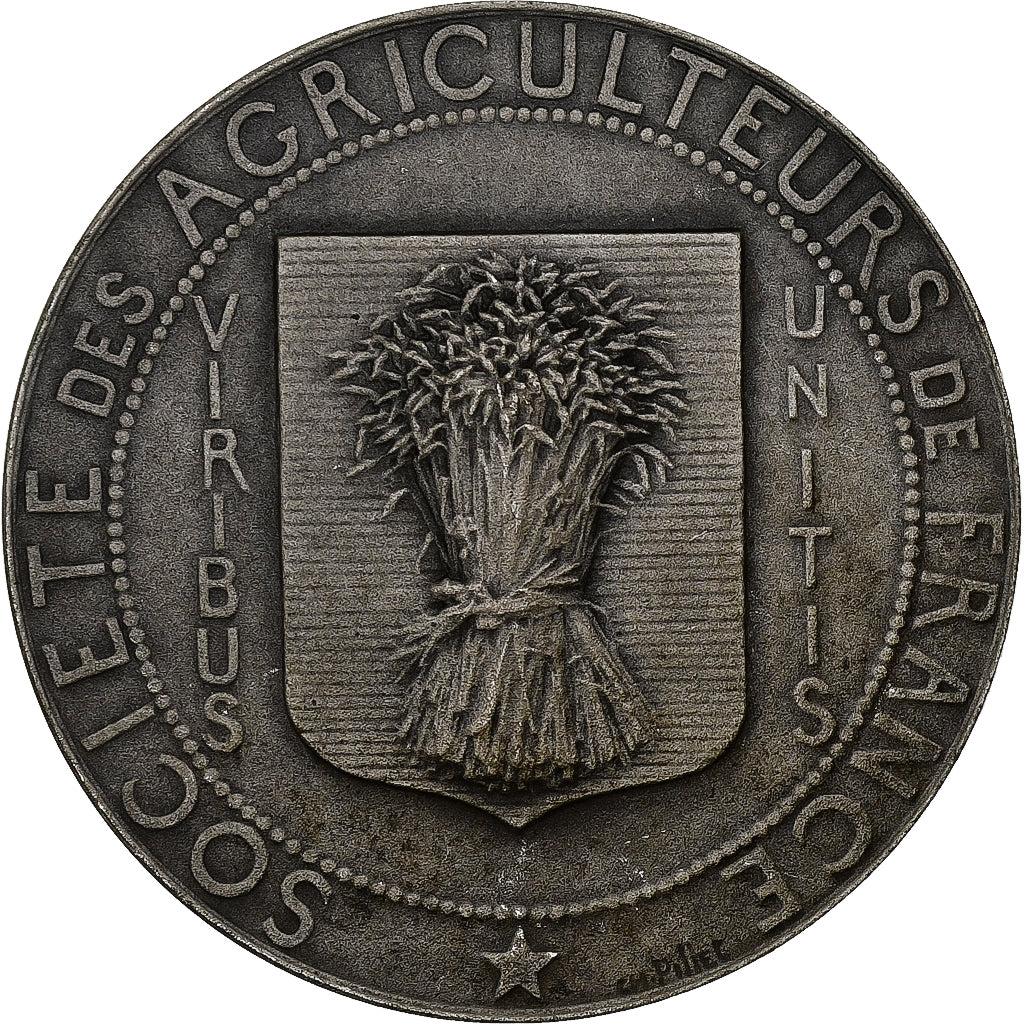 France, Medal, Société des agriculteurs de France, Silvered bronze, Pillet