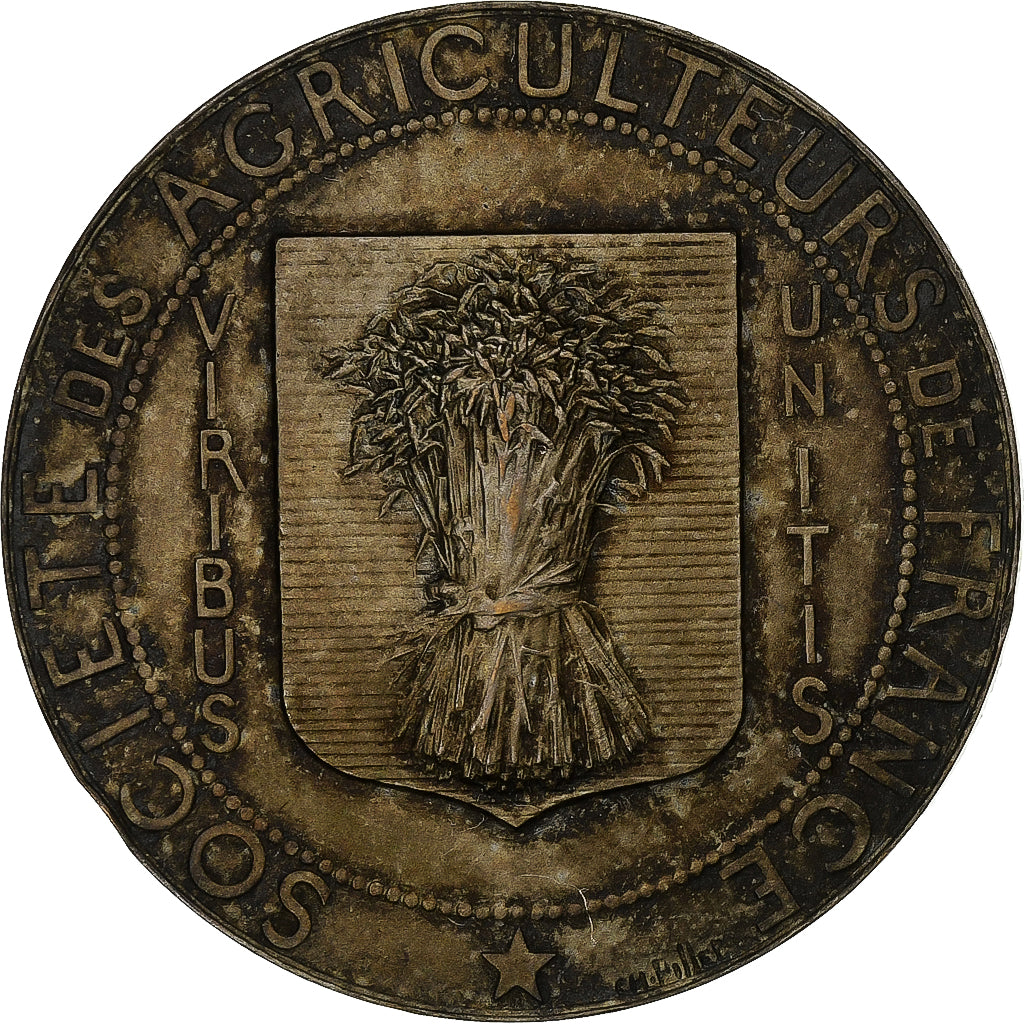 France, Medal, Société des agriculteurs de France, Silvered bronze, Pillet