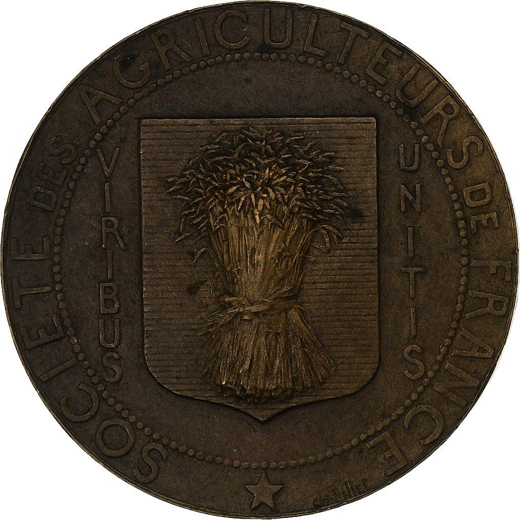 Frankreich, Medaille, Société des agriculteurs de France, Bronze, Pillet, SS