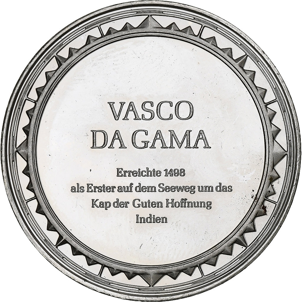 Germany, Medal, Les Grands Explorateurs, Vasco de Gama, Silver, AU(50-53)