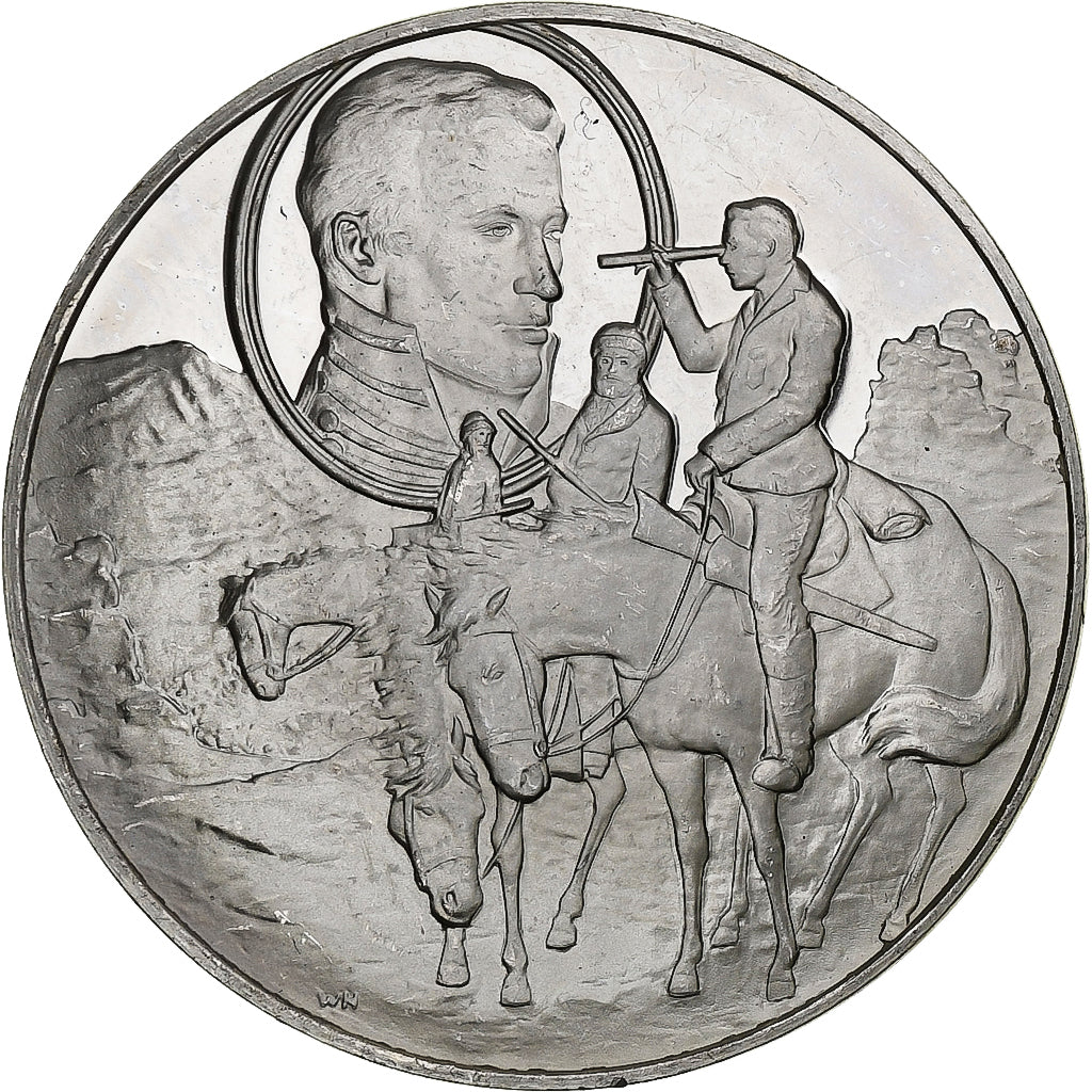 Germany, Medal, Les Grands Explorateurs, Zebulon Pike, Silver, AU(50-53)