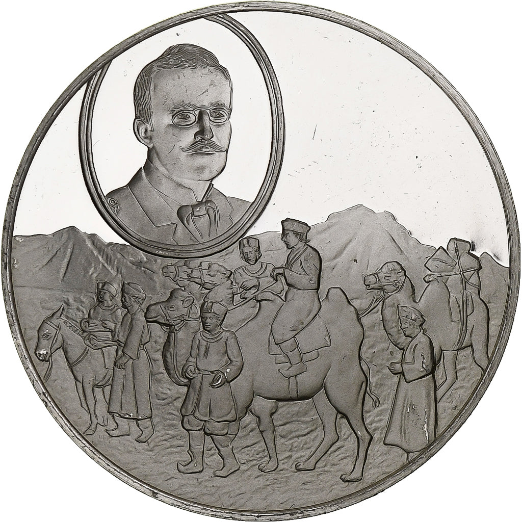 Germania, medaglia, Les Grands Explorateurs, Sven Hedin, Argento, BB+