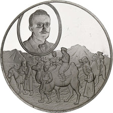 Allemagne, Médaille, Les Grands Explorateurs, Sven Hedin, Argent, TTB+