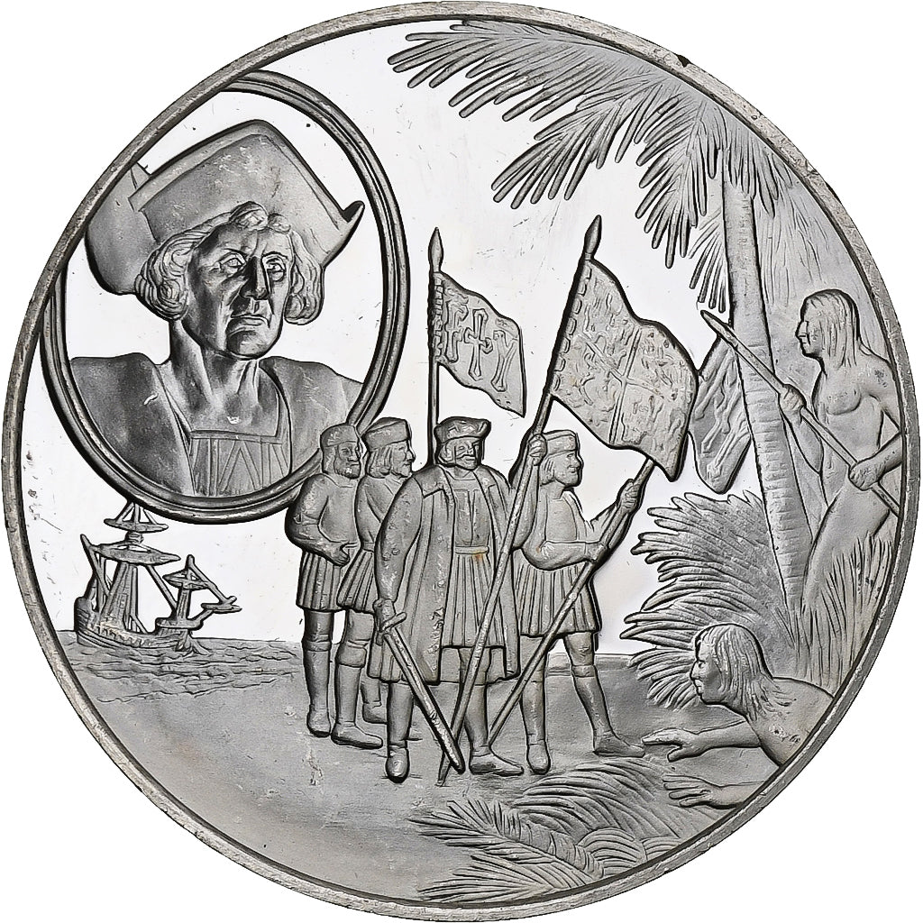 Germania, medaglia, Les Grands Explorateurs, Christopher Kolumbus, Argento, BB+