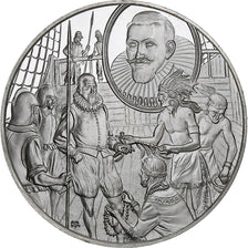 Germany, Medal, Les Grands Explorateurs, Henry Hudson, Silver, AU(50-53)