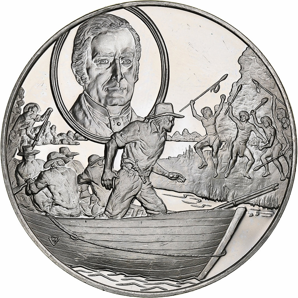 Germania, medaglia, Les Grands Explorateurs, Charles Sturt, Argento, BB+