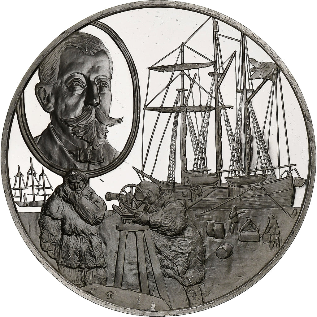 Germany, Medal, Les Grands Explorateurs, Roald Amundsen, Silver, AU(50-53)