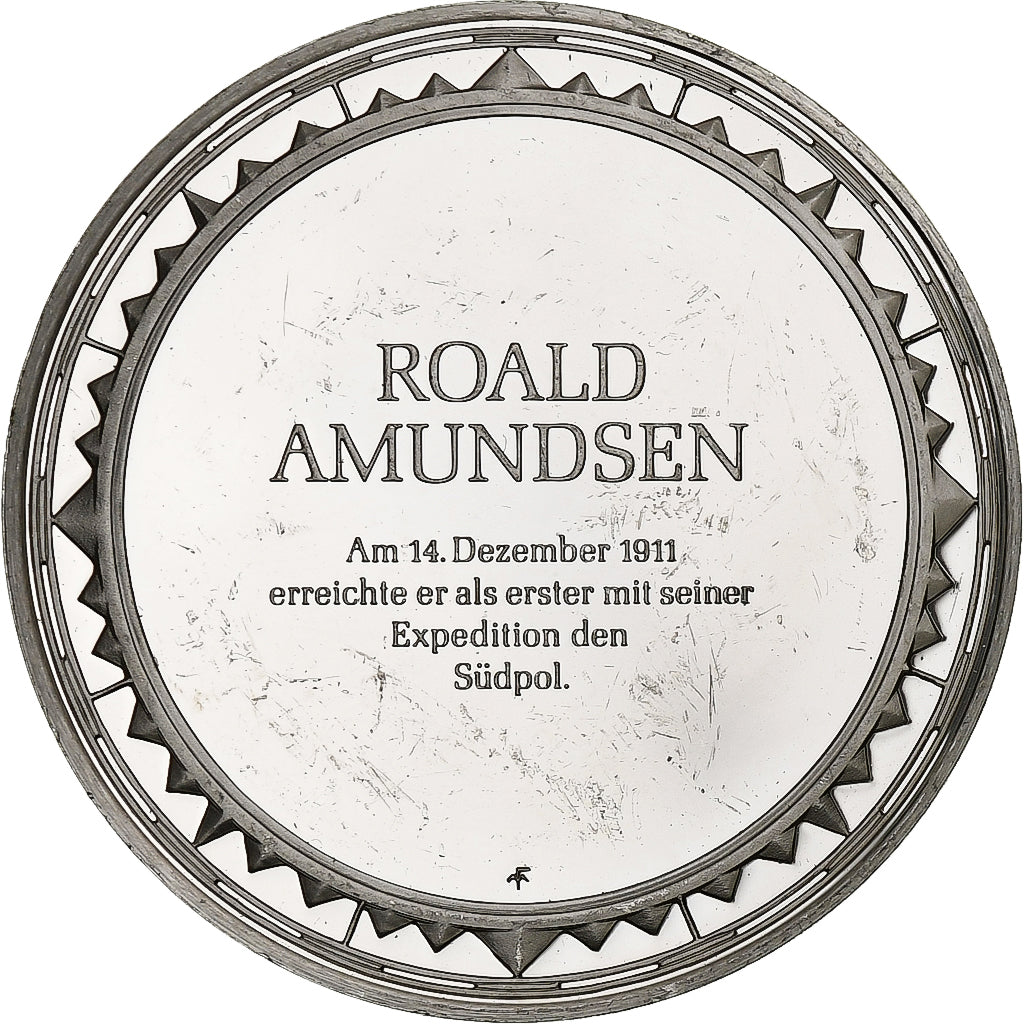Germany, Medal, Les Grands Explorateurs, Roald Amundsen, Silver, AU(50-53)