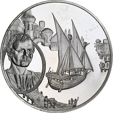 Germany, Medal, Les Grands Explorateurs, Marco Polo, Silver, AU(50-53)