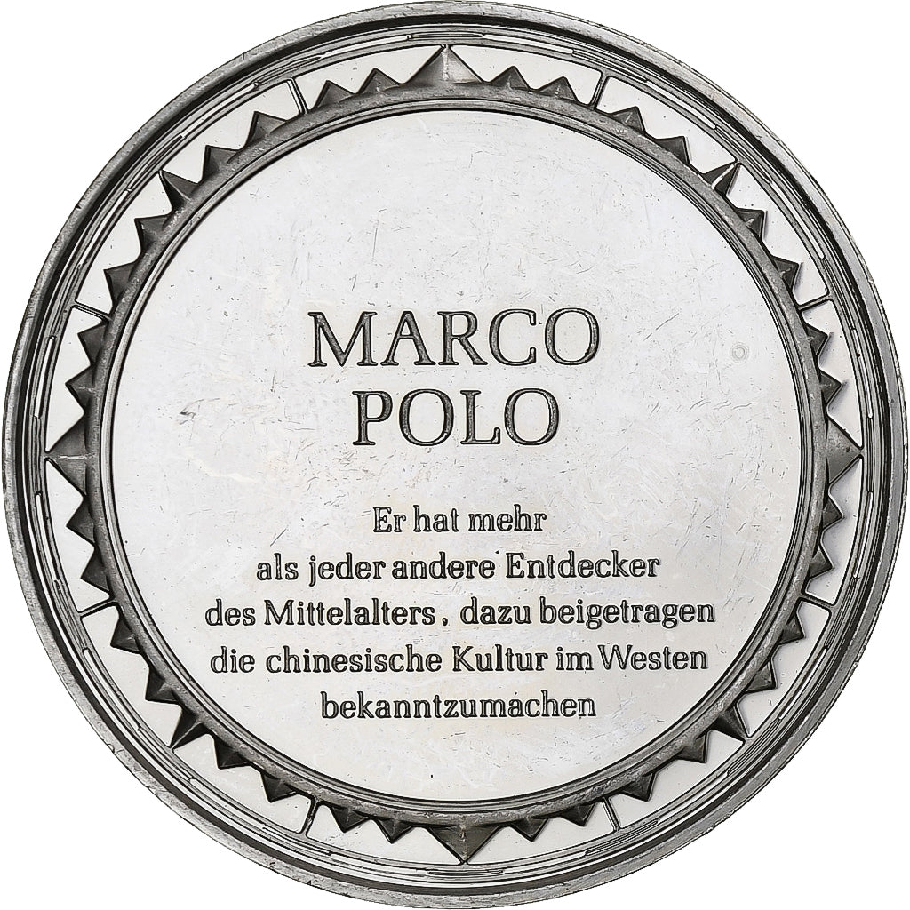 Germany, Medal, Les Grands Explorateurs, Marco Polo, Silver, AU(50-53)