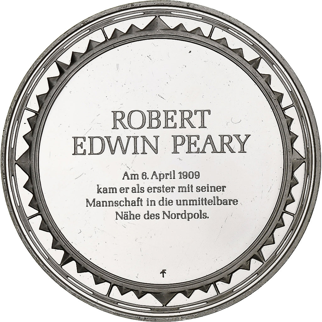 Germania, medaglia, Les Grands Explorateurs, Robert Edwin Peary, Argento, BB+