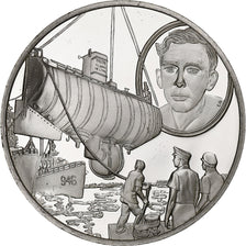 Germania, medaglia, Les Grands Explorateurs, Jacques Piccard, Argento, BB+