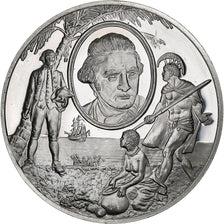 Deutschland, Medaille, Les Grands Explorateurs, James Cook, Silber, SS+