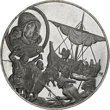 Germany, Medal, Les Grands Explorateurs, Leif Erikson, Silver, AU(50-53)