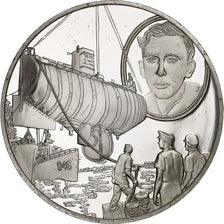 Deutschland, Medaille, Les Grands Explorateurs, Jacques Piccard, Silber, SS+