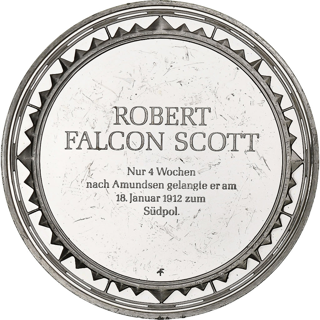 Germania, medaglia, Les Grands Explorateurs, Robert Falcon Scott, Argento, BB+