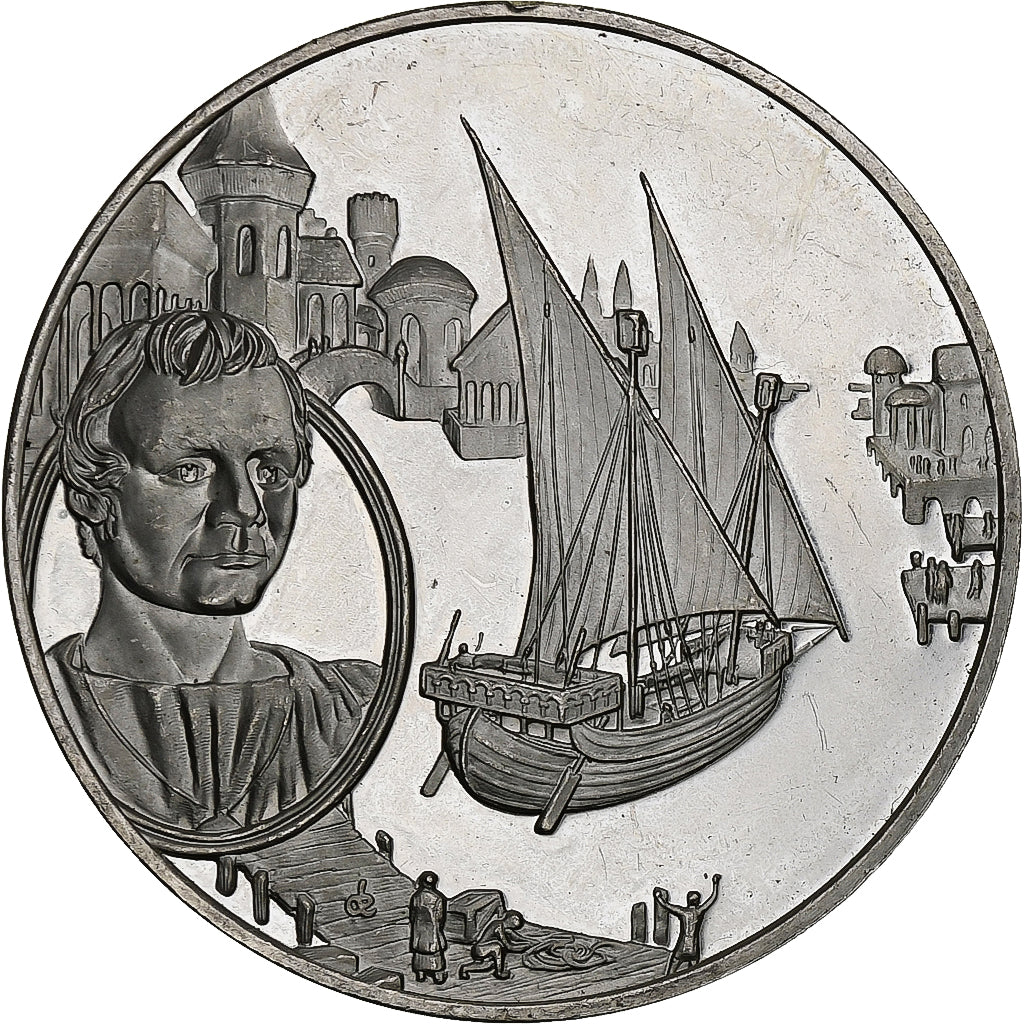 Germany, Medal, Les Grands Explorateurs, Marco Polo, Silver, AU(50-53)