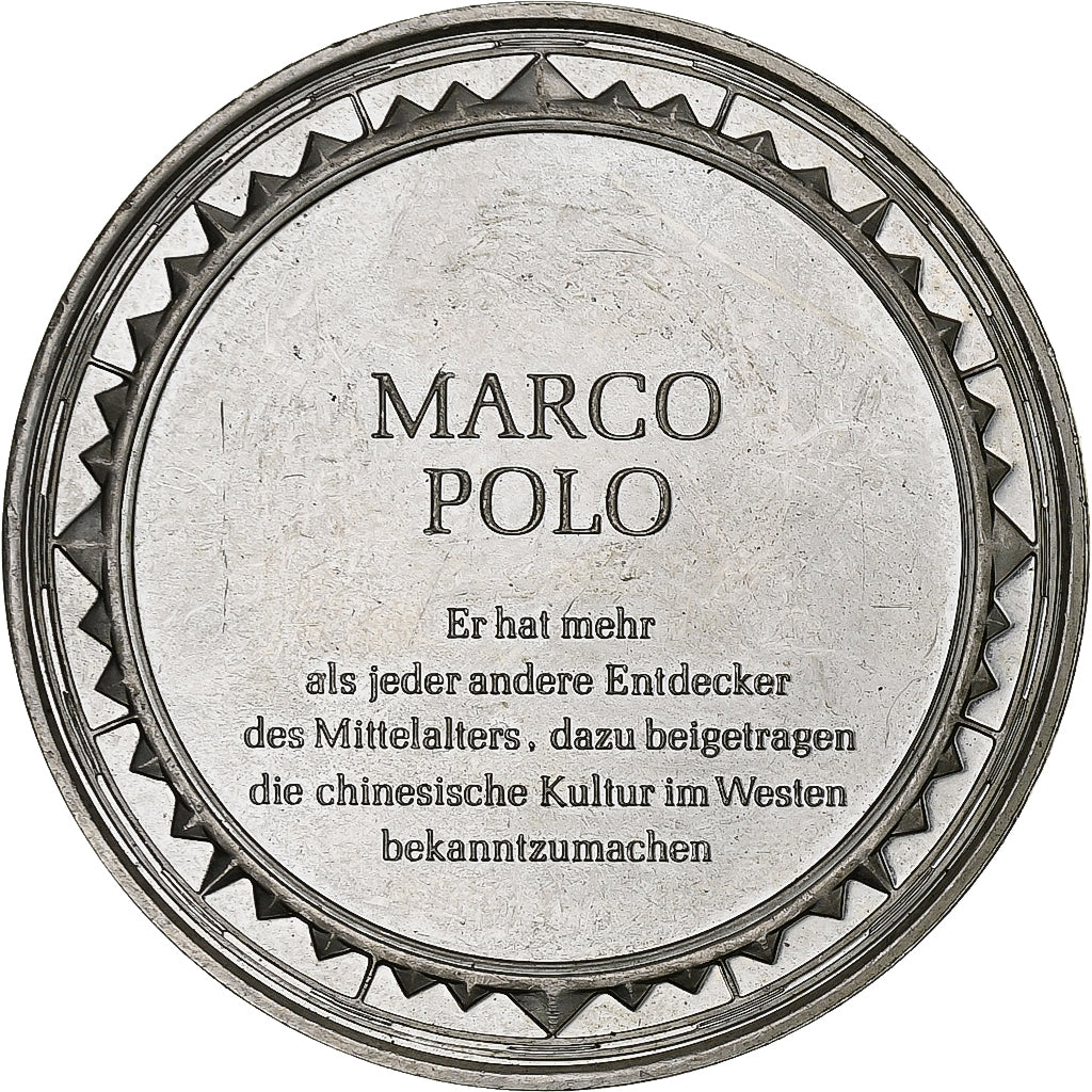 Germany, Medal, Les Grands Explorateurs, Marco Polo, Silver, AU(50-53)