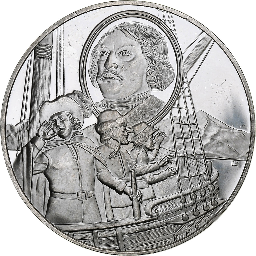 Germany, Medal, Les Grands Explorateurs, Vitus Bering, Silver, AU(50-53)