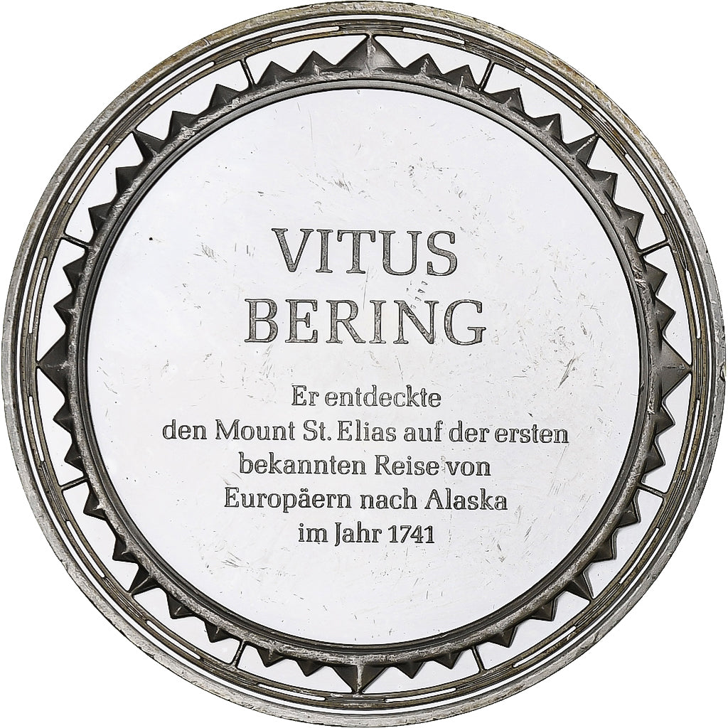 Germany, Medal, Les Grands Explorateurs, Vitus Bering, Silver, AU(50-53)
