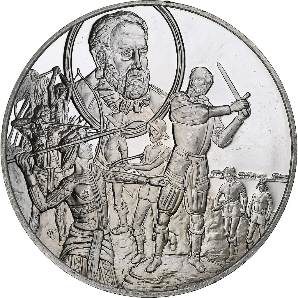 Allemagne, Médaille, Les Grands Explorateurs, Magellan, Argent, TTB+