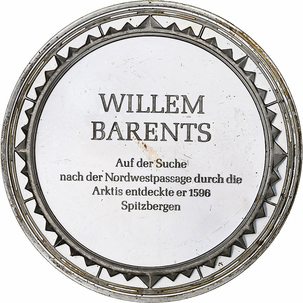 Germany, Medal, Les Grands Explorateurs, Willem Barents, Silver, AU(50-53)
