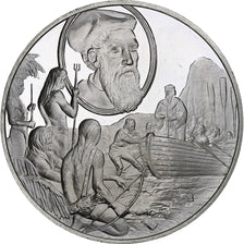Germany, Medal, Les Grands Explorateurs, Amerigo Vespucci, Silver, AU(50-53)
