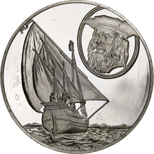 Germany, Medal, Les Grands Explorateurs, Bartholomeu Dias, Silver, AU(50-53)