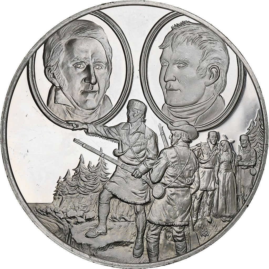 Allemagne, Médaille, Les Grands Explorateurs, Meriwether Lewis und William