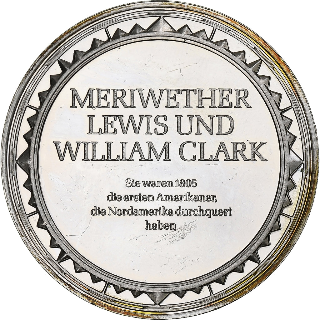 Allemagne, Médaille, Les Grands Explorateurs, Meriwether Lewis und William