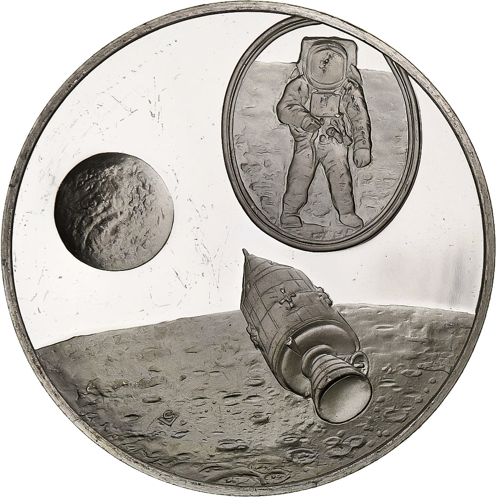 Germania, medaglia, Les Grands Explorateurs, Neil Armstrong, Argento, BB+