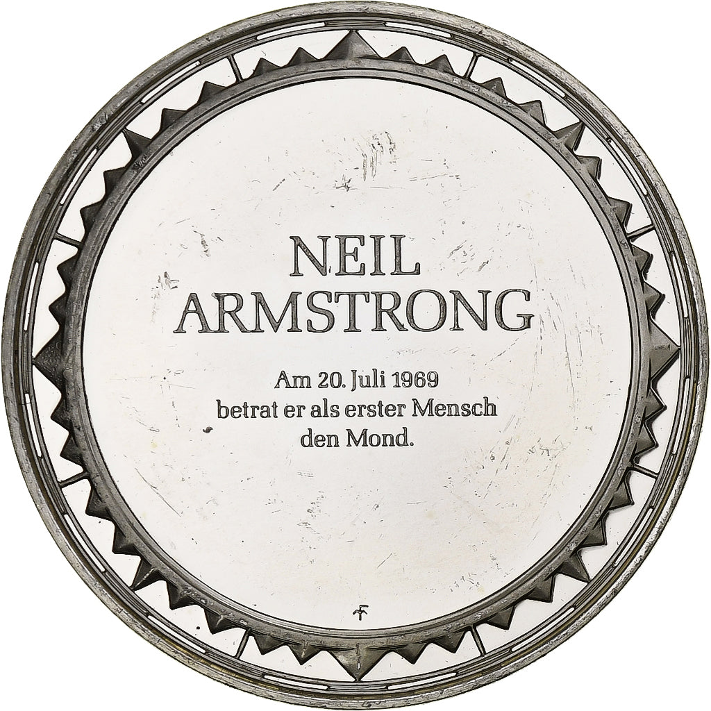 Germania, medaglia, Les Grands Explorateurs, Neil Armstrong, Argento, BB+