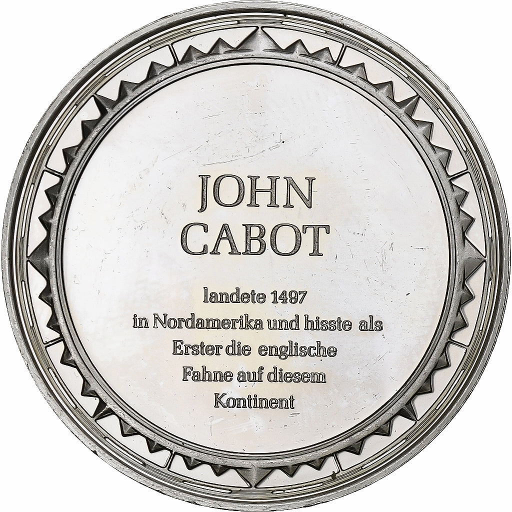 Germania, medaglia, Les Grands Explorateurs, John Cabot, Argento, BB+
