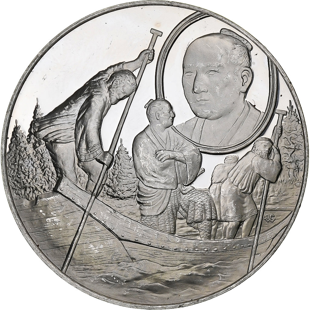 Germania, medaglia, Les Grands Explorateurs, Rinzo Mamiya, Argento, BB+