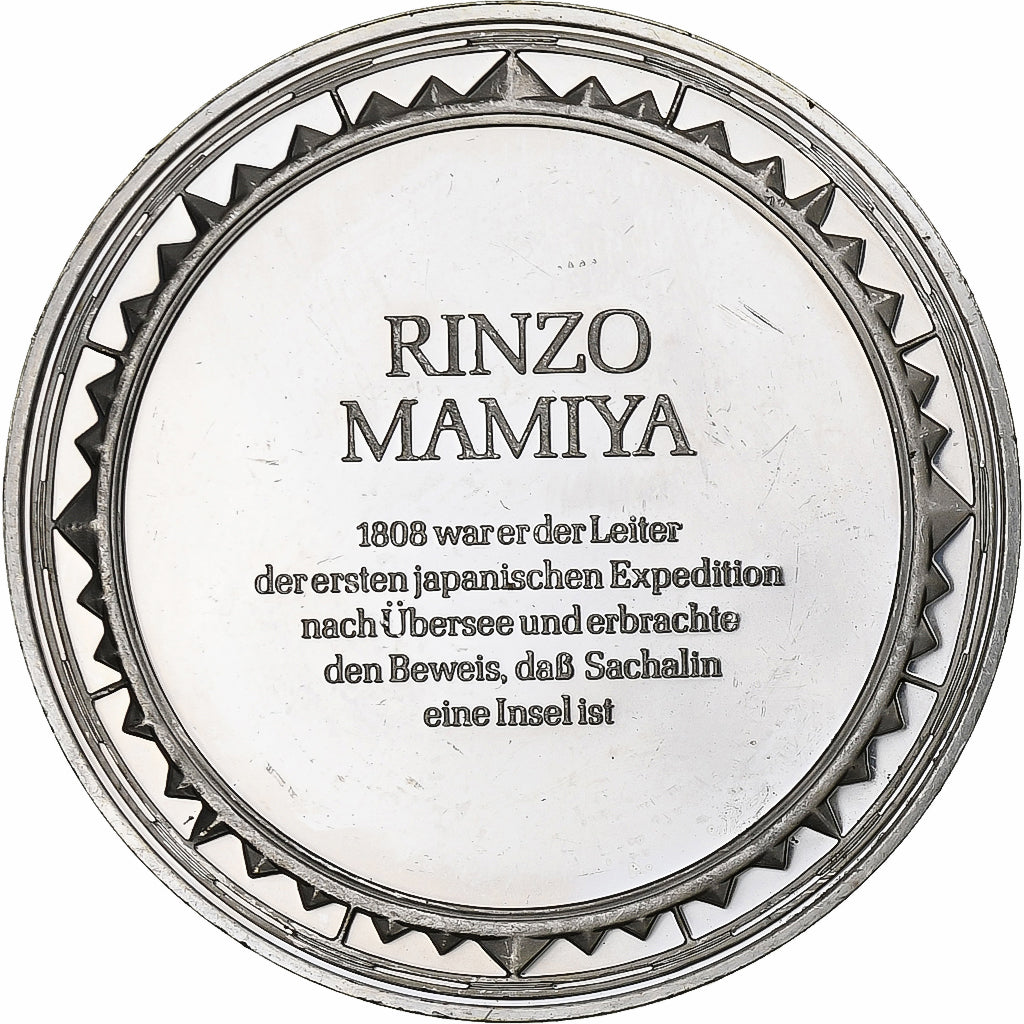 Germania, medaglia, Les Grands Explorateurs, Rinzo Mamiya, Argento, BB+