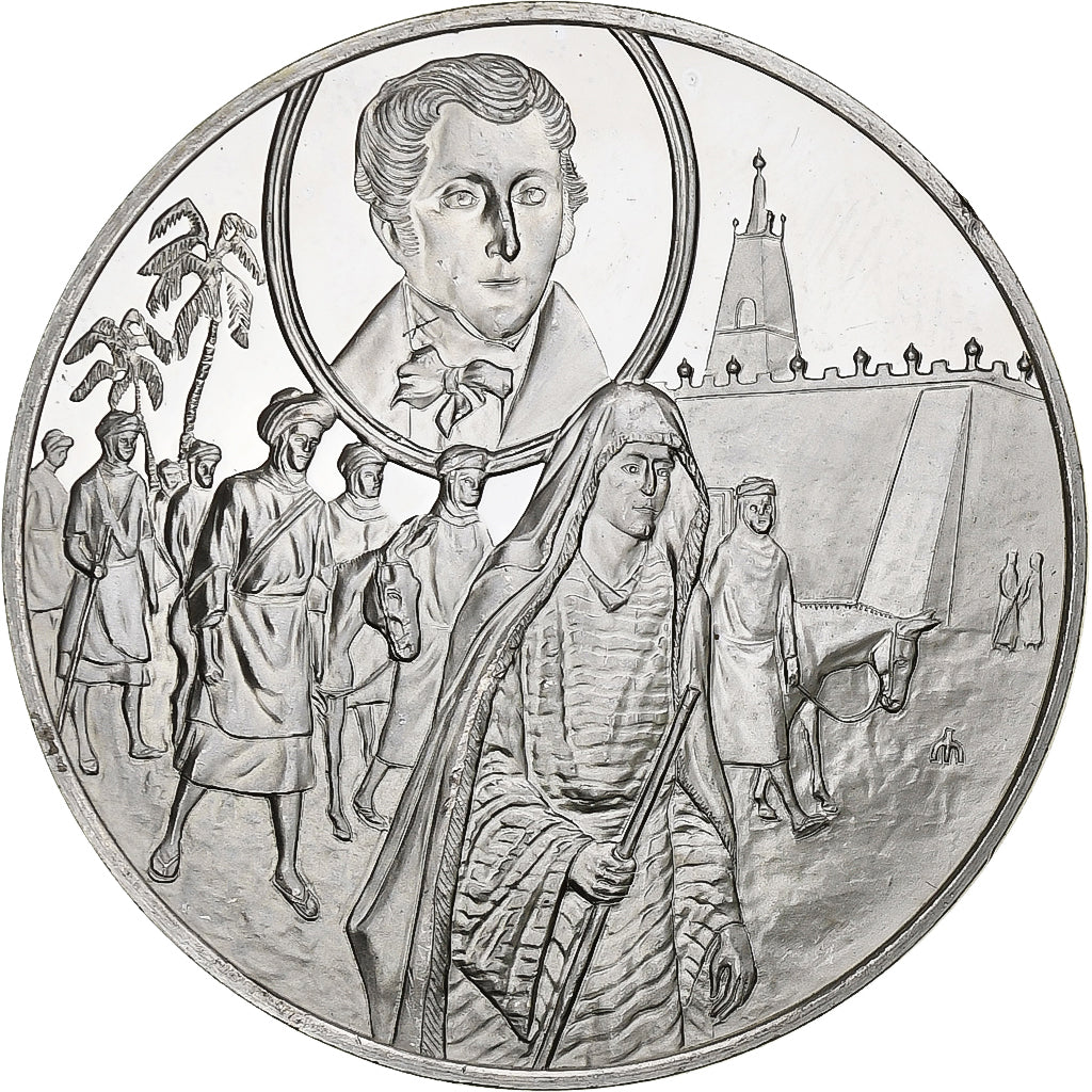 Allemagne, Médaille, Les Grands Explorateurs, René-Auguste Caillie, Argent