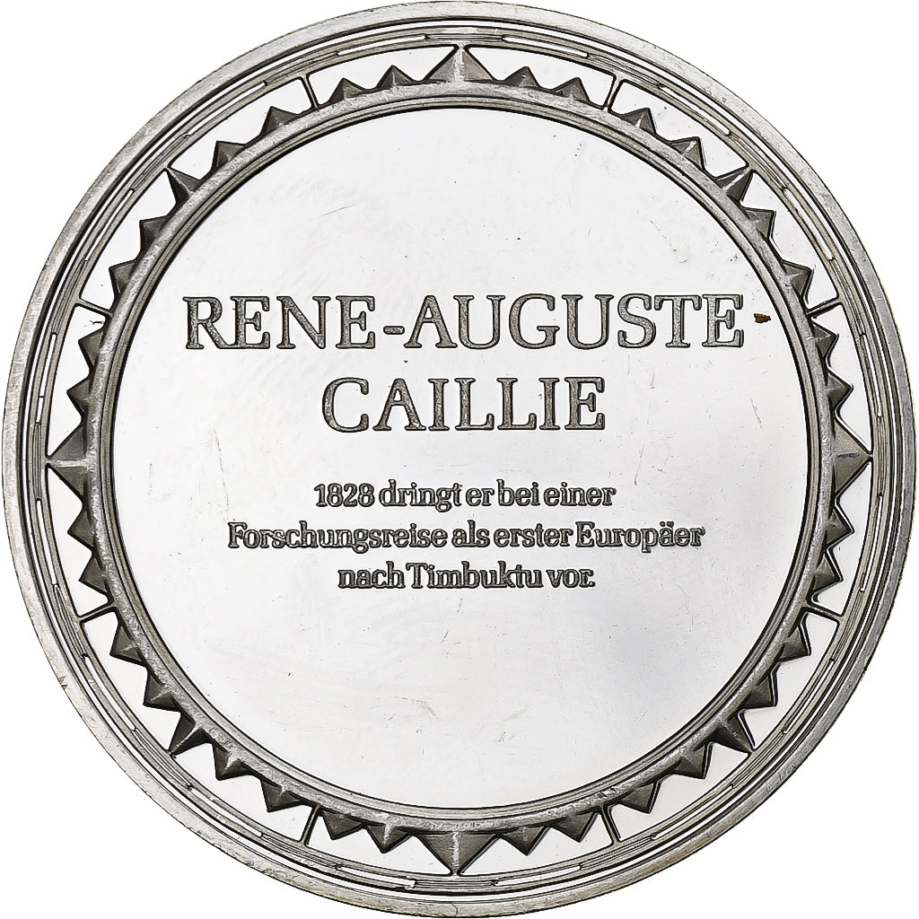 Allemagne, Médaille, Les Grands Explorateurs, René-Auguste Caillie, Argent