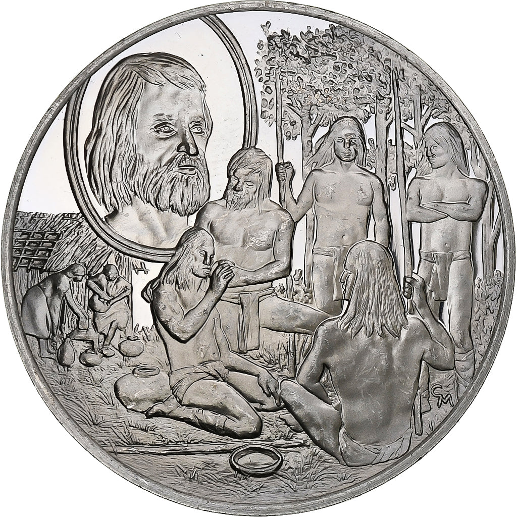 Germany, Medal, Les Grands Explorateurs, Alvar Nunez Cabeza de Vaga, Silver