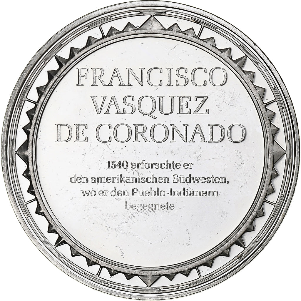 Allemagne, Médaille, Les Grands Explorateurs, francisco Vasquez de Coronado