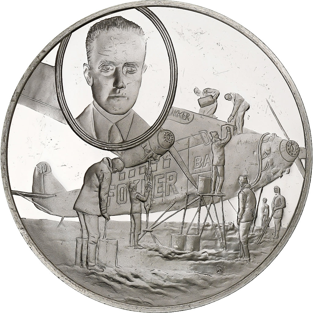 Allemagne, Médaille, Les Grands Explorateurs, Richard Evelyn Byrd, Argent, TTB+